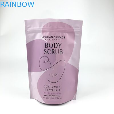 CDR AI PSD Fichier de conception PDF Sacs de sel de bain Mylar pour les cosmétiques Sachet personnalisé