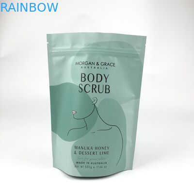 CDR AI PSD Fichier de conception PDF Sacs de sel de bain Mylar pour les cosmétiques Sachet personnalisé