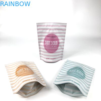 Sac d'emballage cosmétique sac de lavage du corps debout sac de lavage du corps et du sel de bain sac Mylar