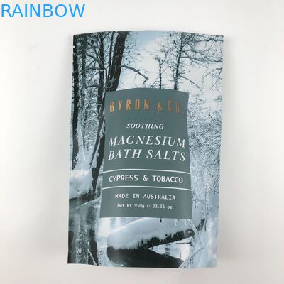 Variété de tailles de paquets d'échantillons de feuille pour les sacs Mylar de sel de bain dans l'article
