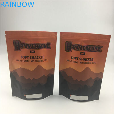 Sacs en papier kraft Sacs à thé Emballage avec sacs à trois côtés et soupape de dégazage