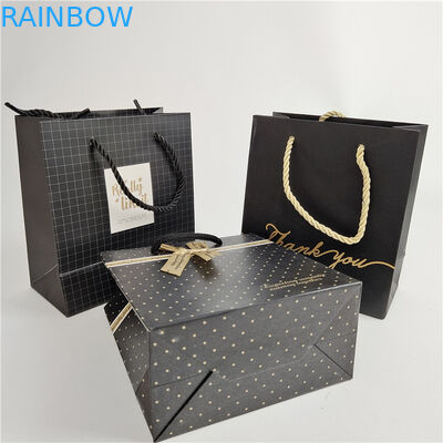 Impression numérique personnalisée de haute qualité Logo imprimé Sac de papier d'épicerie Emballage Blanc 110 grammes Réutilisable