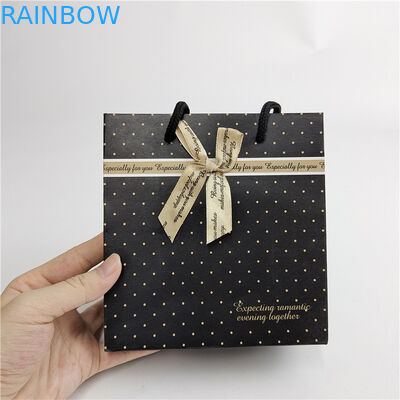 Impression numérique personnalisée de haute qualité Logo imprimé Sac de papier d'épicerie Emballage Blanc 110 grammes Réutilisable