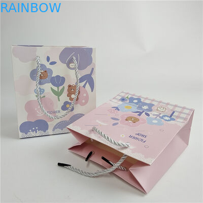 Assurance de la qualité promotionnelle Impression numérique sur mesure Logo Imprimé Sacs en papier de magasinage Emballage