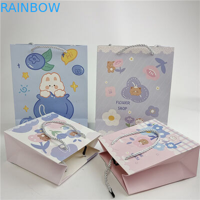 Assurance de la qualité promotionnelle Impression numérique sur mesure Logo Imprimé Sacs en papier de magasinage Emballage