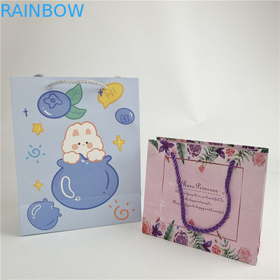 Assurance de la qualité promotionnelle Impression numérique sur mesure Logo Imprimé Sacs en papier de magasinage Emballage