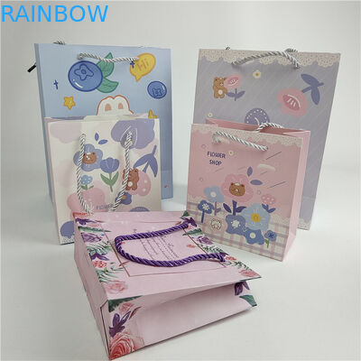 Plus récent Accepté jusqu'à 10 couleurs Disponible Impression numérique personnalisée Logo Imprimé Sac de papier de magasinage Emballage