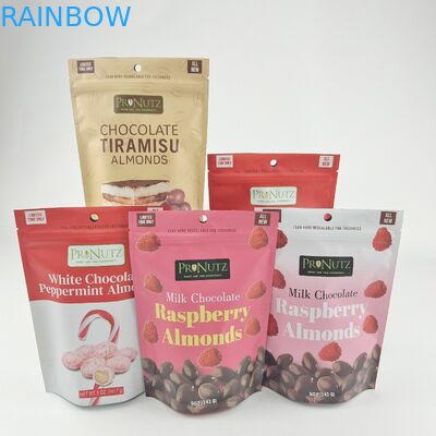 Logo personnalisé fermeture à glissière plastique fermeture à glissière verrouillage sac d'emballage emballages aliments biscuits