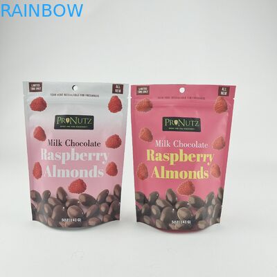 Logo personnalisé fermeture à glissière plastique fermeture à glissière verrouillage sac d'emballage emballages aliments biscuits