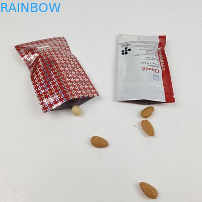 Emballage alimentaire promotionnel Emballage à trois côtés Sac scellé pour les soins dentaires Emballage avec scellé thermique Fermeture avec fermeture à glissière