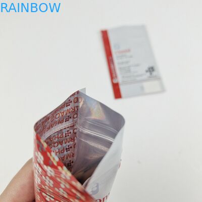 Emballage alimentaire promotionnel Emballage à trois côtés Sac scellé pour les soins dentaires Emballage avec scellé thermique Fermeture avec fermeture à glissière