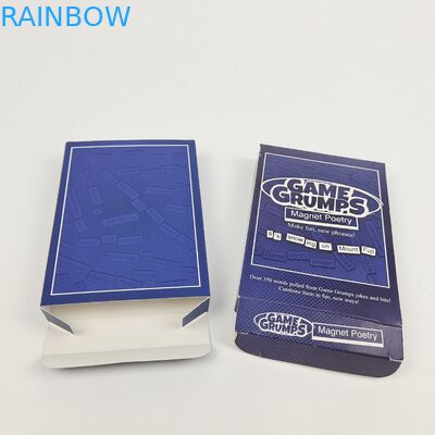 Accepté Jusqu'à 10 couleurs Disponible Logo personnalisé Imprimé Carton de papier rectangulaire brillant