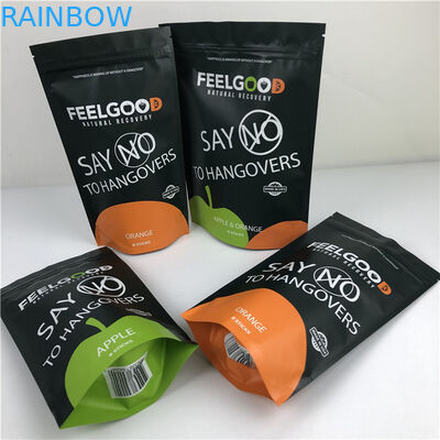 Logo personnalisé imprimé sac fermeture à glissière anti-odeur sacs d'emballage en plastique étanches