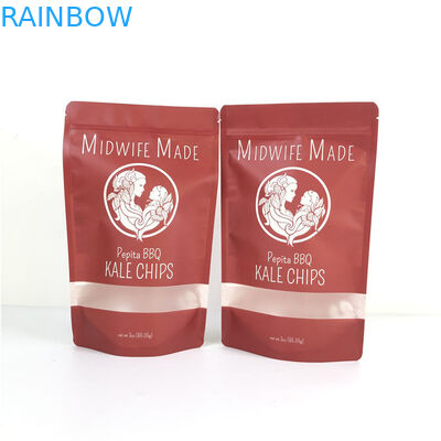 Emballage alimentaire Sac à fermeture à glissière en plastique plat Sacs en aluminium avec fermeture à glissière