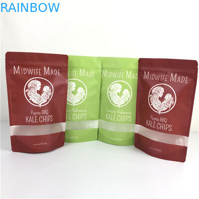 Emballage alimentaire Sac à fermeture à glissière en plastique plat Sacs en aluminium avec fermeture à glissière