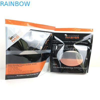 Matte papier d'aluminium Stand Up Pouch Fermeture à glissière Gravure Impression de couleur personnalisée