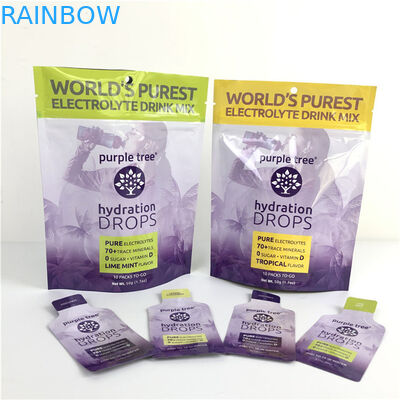 10 couleurs personnalisé Mat Foil d'aluminium Stand Up Pouch Ziplock Doypack sac pour la nourriture