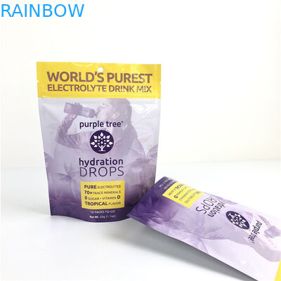 10 couleurs personnalisé Mat Foil d'aluminium Stand Up Pouch Ziplock Doypack sac pour la nourriture