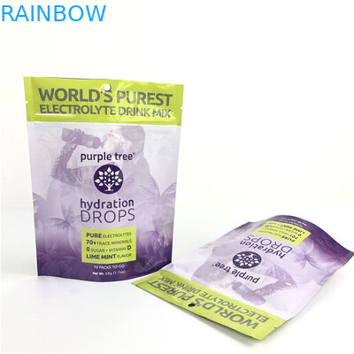 10 couleurs personnalisé Mat Foil d'aluminium Stand Up Pouch Ziplock Doypack sac pour la nourriture