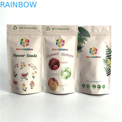 Logo personnalisé imprimé sac fermeture à glissière verrouillable emballage de sceau alimentaire plastique