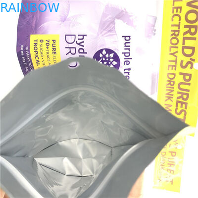 Logo personnalisé à chaud Finition brillante Taille et conception personnalisées Besoins de papier d'aluminium Mylar Doypack