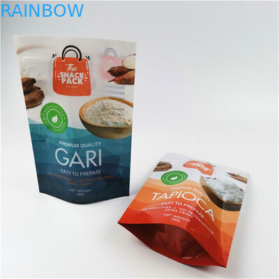 Matériau écologique et sûr Finition brillante Taille et conception personnalisées Besoins de papier d'aluminium Mylar Doypack