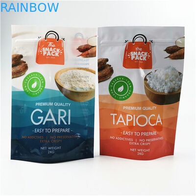 Matériau écologique et sûr Finition brillante Taille et conception personnalisées Besoins de papier d'aluminium Mylar Doypack