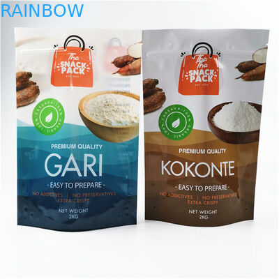 Matériau écologique et sûr Finition brillante Taille et conception personnalisées Besoins de papier d'aluminium Mylar Doypack