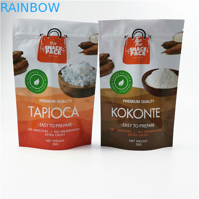 Matériau écologique et sûr Finition brillante Taille et conception personnalisées Besoins de papier d'aluminium Mylar Doypack