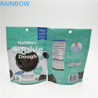 Seal thermique Logo personnalisé imprimé Poche fermeture à glissière debout emballage alimentaire en plastique reconductible