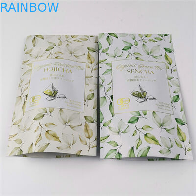 Pack de mode Logo personnalisé imprimé Accepté jusqu'à 10 couleurs Disponible Sac à thé en papier plastique