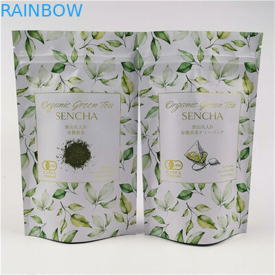 Pack de mode Logo personnalisé imprimé Accepté jusqu'à 10 couleurs Disponible Sac à thé en papier plastique