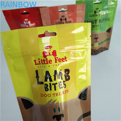 Matériau d'emballage alimentaire Foil d'aluminium étanche à l'humidité Poches debout pour sacs à collations Emballage avec fermeture à glissière