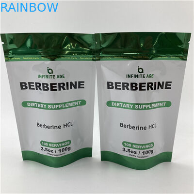 Vente en gros sur mesure imprimé debout poche vide assurance de la qualité emballage Mylar sacs en papier d&#039;aluminium avec encoche déchirante