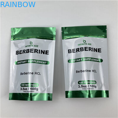 Vente en gros sur mesure imprimé debout poche vide assurance de la qualité emballage Mylar sacs en papier d&#039;aluminium avec encoche déchirante