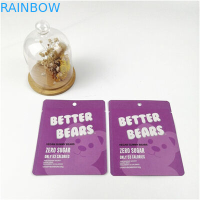 Accepté Jusqu'à 10 couleurs Disponible Sac d'emballage Mylar à nouveau fermé de haute qualité