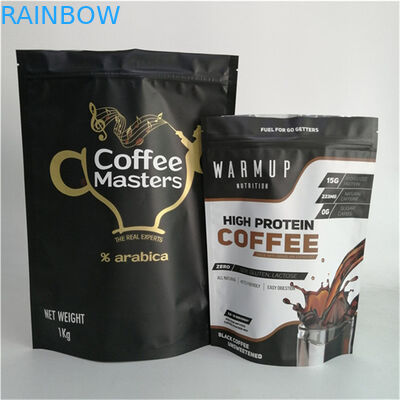 Le plus vendu de qualité alimentaire film anti-odeur Mat VMPET 250g 500g Café Stand Up Pouch 120microns