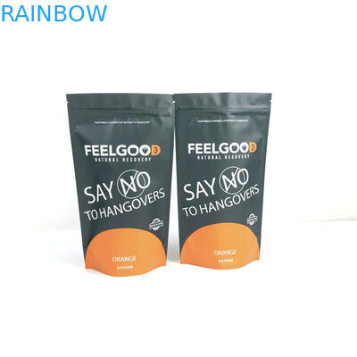 Taille et conception personnalisées Besoins de fermeture à glissière en papier d'aluminium debout Sac anti-odeur Imprimé sur mesure