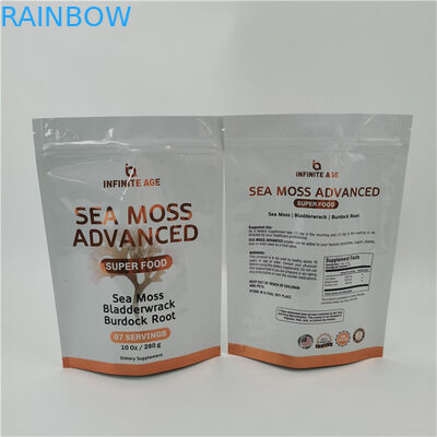 Accepté jusqu'à 10 couleurs disponibles ligne facile déchirure debout sac de poche étancheur thermique fermeture à glissière haut