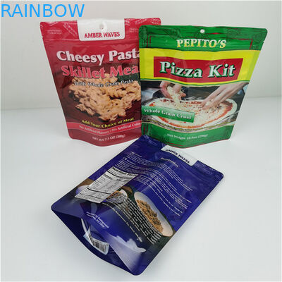 Meilleur vendeur de stockage écologique Logo personnalisé imprimé Stand Up Poche fermeture éclair plastique re-fermable