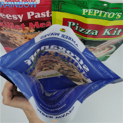 Meilleur vendeur de stockage écologique Logo personnalisé imprimé Stand Up Poche fermeture éclair plastique re-fermable