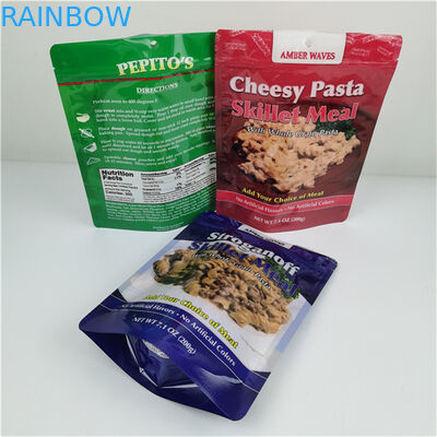 Meilleur vendeur de stockage écologique Logo personnalisé imprimé Stand Up Poche fermeture éclair plastique re-fermable