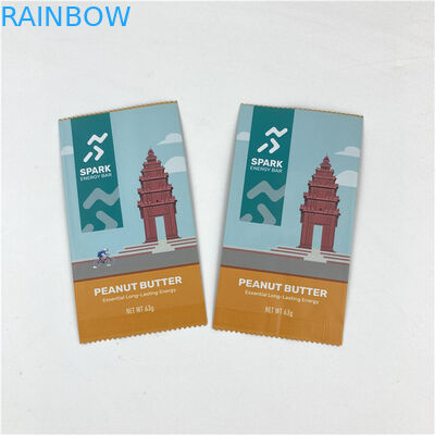 Conception personnalisée facile à déchirer ligne trois côtés scellé sac d'emballage Mylar accepté jusqu'à 10 couleurs disponibles