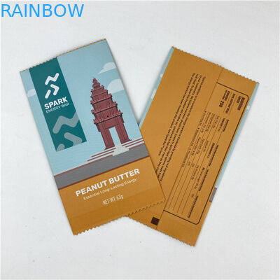 Conception personnalisée facile à déchirer ligne trois côtés scellé sac d'emballage Mylar accepté jusqu'à 10 couleurs disponibles