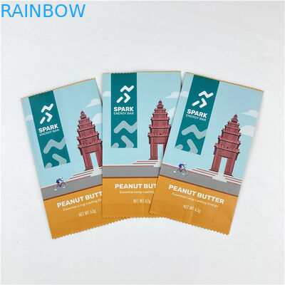 Conception personnalisée facile à déchirer ligne trois côtés scellé sac d'emballage Mylar accepté jusqu'à 10 couleurs disponibles