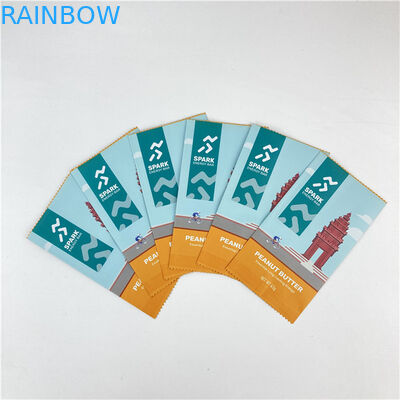 Conception personnalisée facile à déchirer ligne trois côtés scellé sac d'emballage Mylar accepté jusqu'à 10 couleurs disponibles