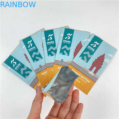 Conception personnalisée facile à déchirer ligne trois côtés scellé sac d'emballage Mylar accepté jusqu'à 10 couleurs disponibles