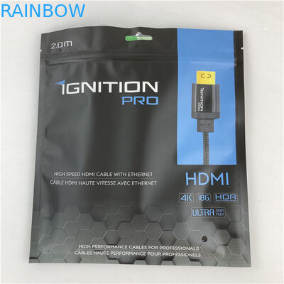 Sac d'emballage Mylar à trois côtés scellé Sac plat avec fermeture à glissière Accepté jusqu'à 10 couleurs disponibles