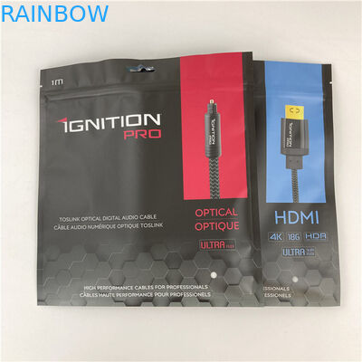 Sac d'emballage Mylar à trois côtés scellé Sac plat avec fermeture à glissière Accepté jusqu'à 10 couleurs disponibles