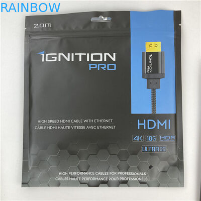 Sac d'emballage Mylar à trois côtés scellé Sac plat avec fermeture à glissière Accepté jusqu'à 10 couleurs disponibles